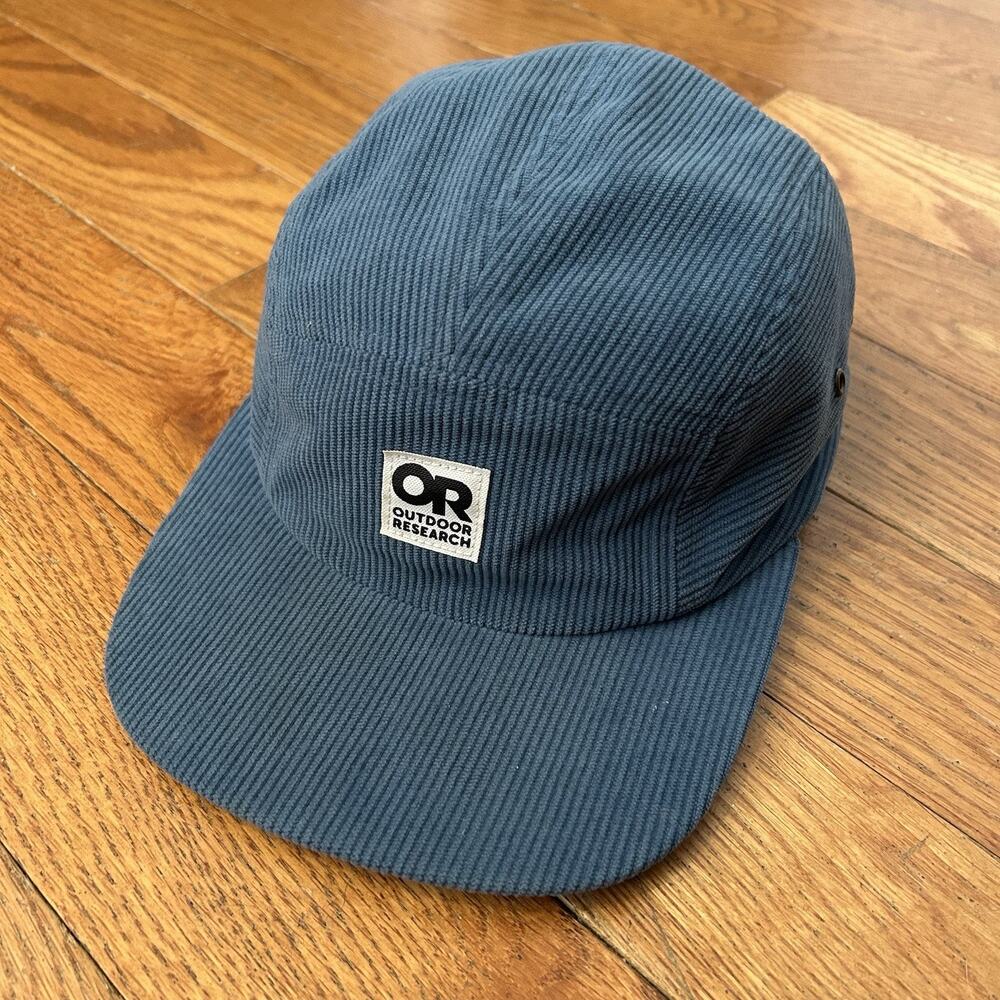 Outdoor Research Method Cord Corduroy Blue 5 Panel Cap Hat